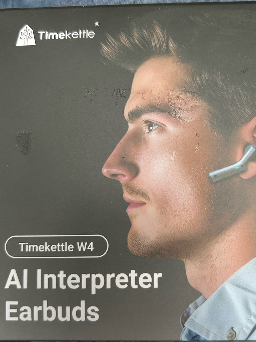 W4 AI Interpreter Earbuds — Silver